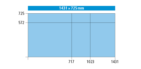 1431 x 725 (78 x 36 E)